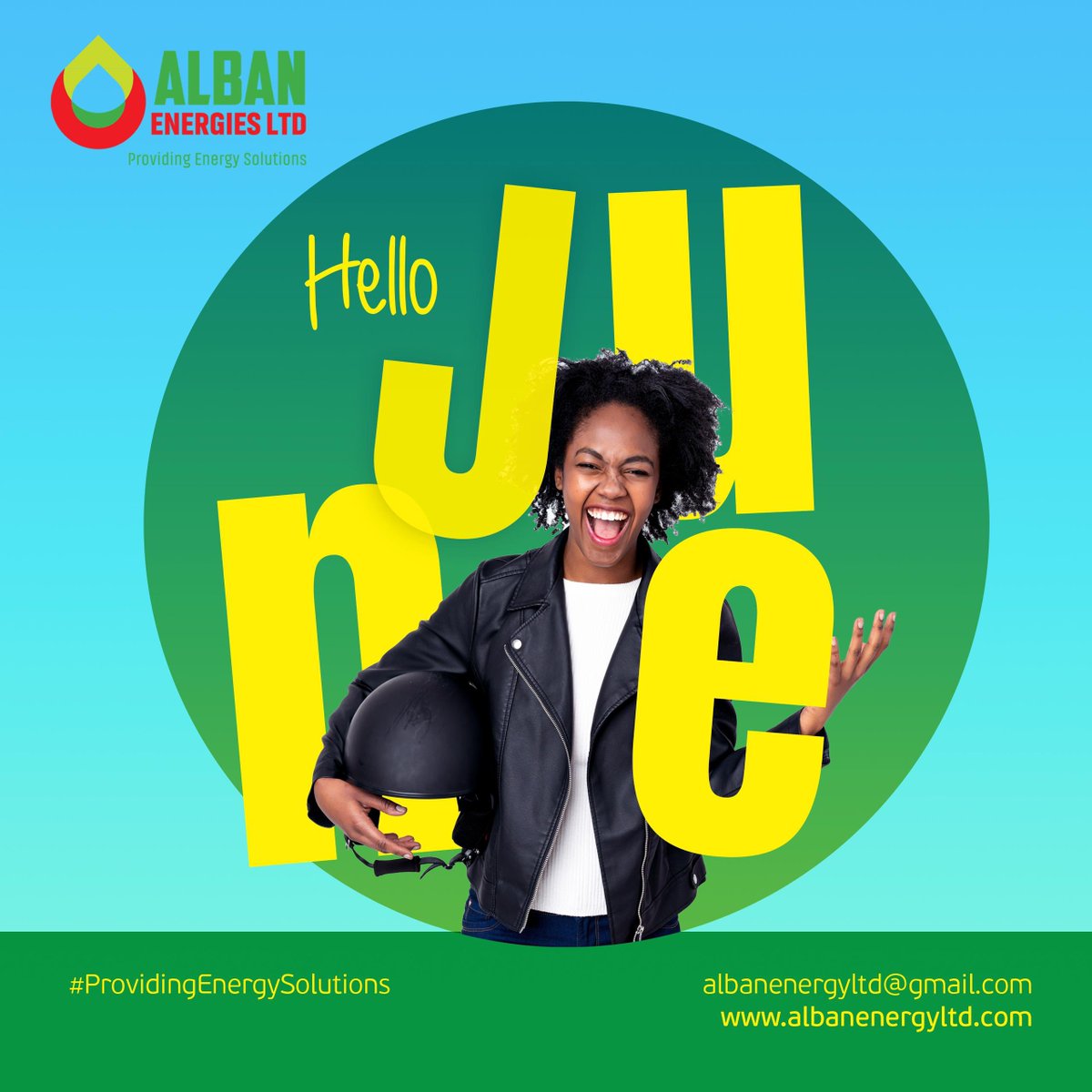 Hello June 

We appreciate you all for making us your number one priority when it comes choosing the best energy products for yourself 

Always visit us at any of our station branches country wide anytime .

#Albanenergies 
#providingenergysolutions .