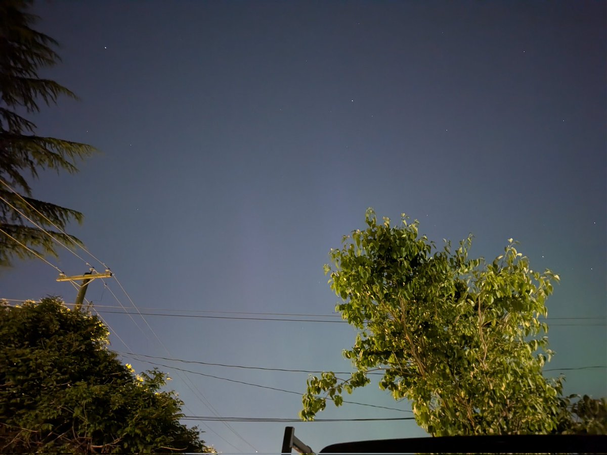 AmySedgemore's tweet photo. Omigoodness I can just imagine how stunning these would be to see if not for the city lights of Burnaby BC #YVR 
#northernlights 😱🤩 #Auroraborealis https://t.co/tJN8Ou5Kel