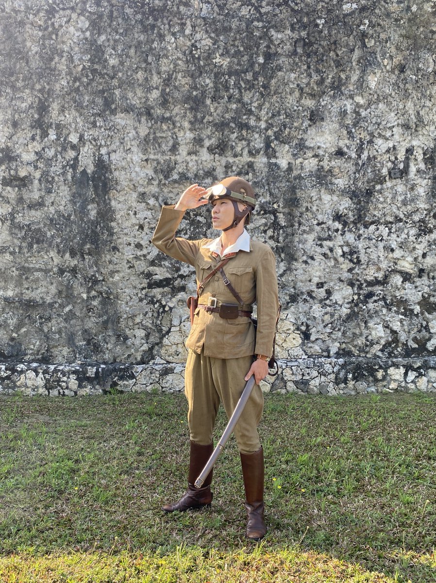 日本軍　青年将校　軍装上下➕軍帽 日本軍 帝国陸軍 将校 軍装一式 軍帽付き