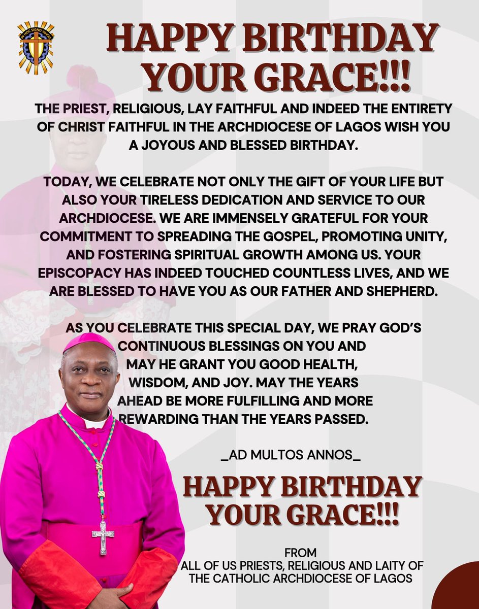 HAPPY BIRTHDAY, YOUR GRACE!