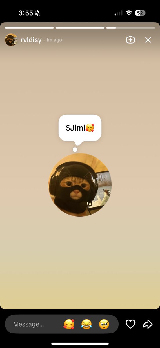 TheCryptoNub's tweet photo. It doesn’t get more official than that my friend.

The owner of the cat with the $mask launched his own coin for his cat, updated the DEX, and posted the ca on his TikTok 👀👀

$mask at 20M 
$jimi at 250k

Do the math 

4YUKsPiuHHZPX1baEW1zhPyMoabqZgiyf3uEDQCUpump

https://t.co/jnqyAbNG5G