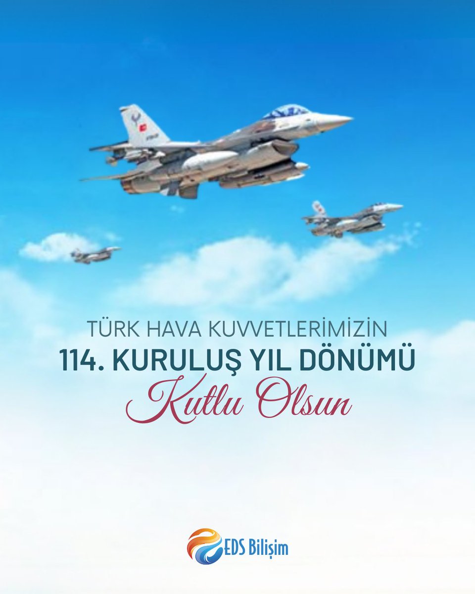 Türk Hava Kuvvetleri 114 Yaşında. Şehit, Gazilerimizi Saygı ve Rahmetle Anıyoruz.
#TürkHavaKuvvetleri #TürkOrdusu #HavaKuvvetleri