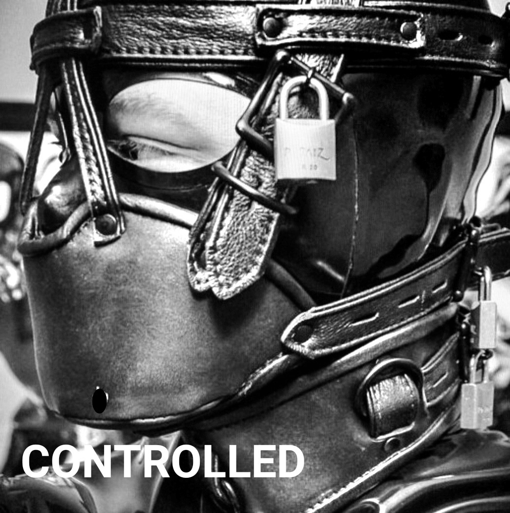 Hood and muzzle securely padlocked. You aren't going anywhere unless your on my leash!