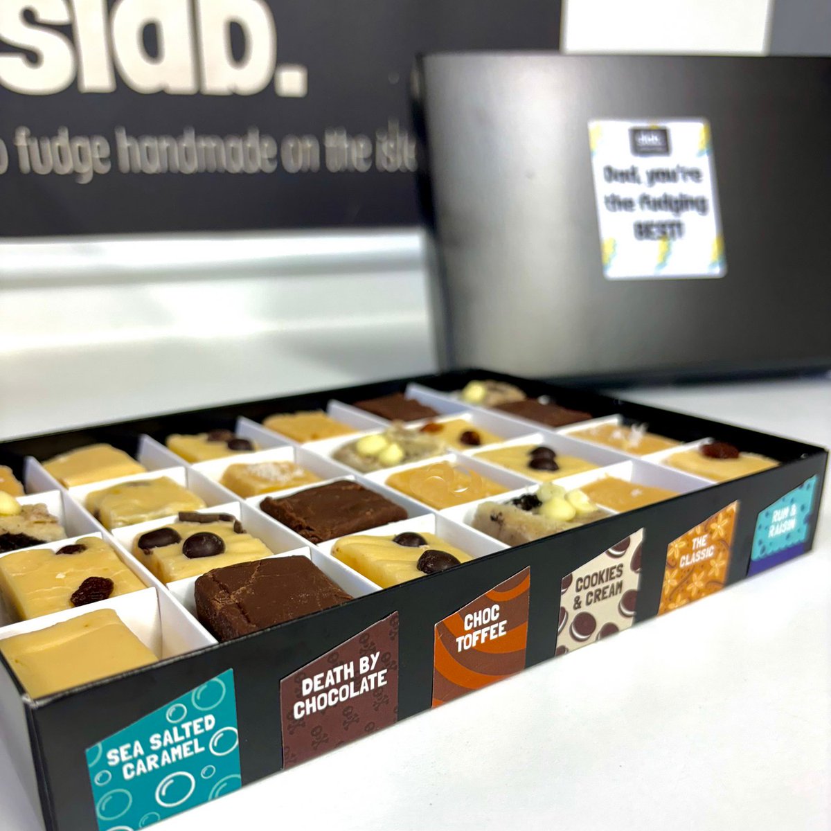 Father’s Day - Pre-Orders 👇

Just select one of our available pre-order options and the week leading up to the big day we will ship this out fresh (to you, or directly to the recipient), with a “Dad, you’re the fudging BEST” sticker on. Feel free to add a personal gift note!