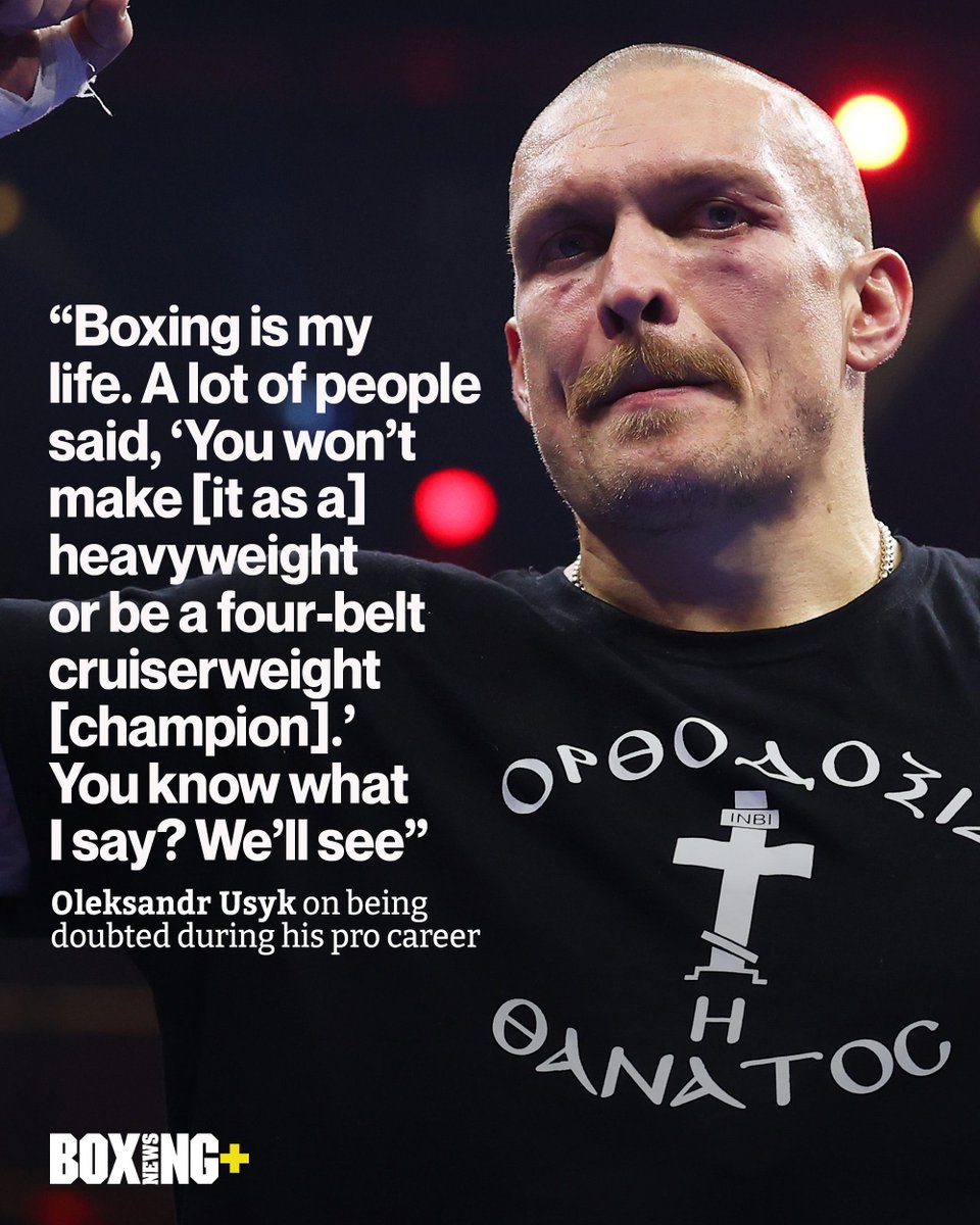 Boxing News+ (@boxingnewsplus) on Twitter photo "๐๐ผ๐
๐ถ๐ป๐ด ๐ถ๐ ๐บ๐ ๐น๐ถ๐ณ๐ฒ." - <a href="/usykaa/">Oleksandr Usyk</a> ๐
#UsykDubois2 "๐๐ผ๐
๐ถ๐ป๐ด ๐ถ๐ ๐บ๐ ๐น๐ถ๐ณ๐ฒ." - <a href="/usykaa/">Oleksandr Usyk</a> ๐
#UsykDubois2