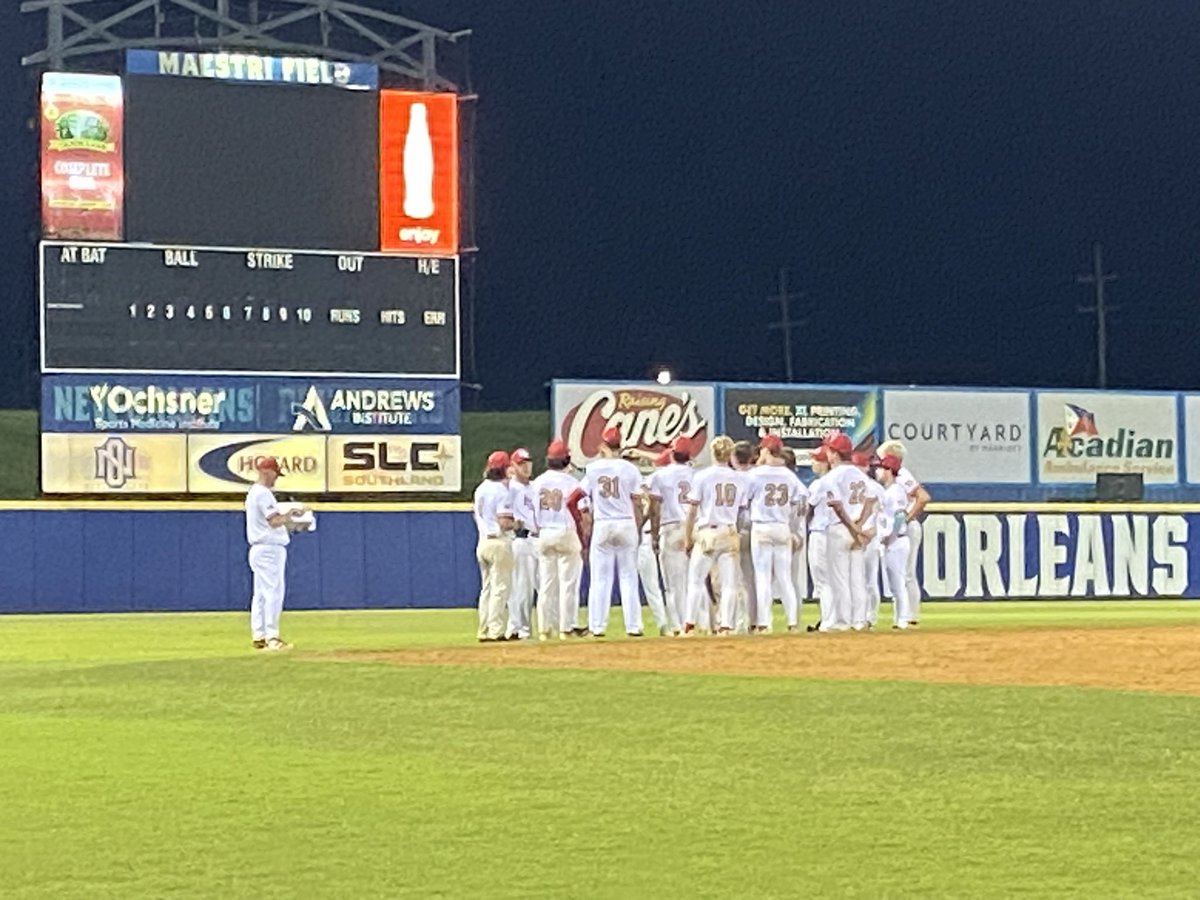Gibbs Construction Cardinals (@gccardinals) on Twitter photo Thatโs a Winner! The Cards win game two of todayโs doubleheader at UNO by a final score of 6-3 over the La Bengals. Top performers for the Cards were -
<a href="/DerocheCameron/">Cameron DeRoche</a> who had the game winning 2 RBI single to right
<a href="/David87193427/">David Cantrelle</a> who was 1-1 with two runs scored
<a href="/PaytonStubbs4/">Payton Stubbs</a> Thatโs a Winner! The Cards win game two of todayโs doubleheader at UNO by a final score of 6-3 over the La Bengals. Top performers for the Cards were -
<a href="/DerocheCameron/">Cameron DeRoche</a> who had the game winning 2 RBI single to right
<a href="/David87193427/">David Cantrelle</a> who was 1-1 with two runs scored
<a href="/PaytonStubbs4/">Payton Stubbs</a>