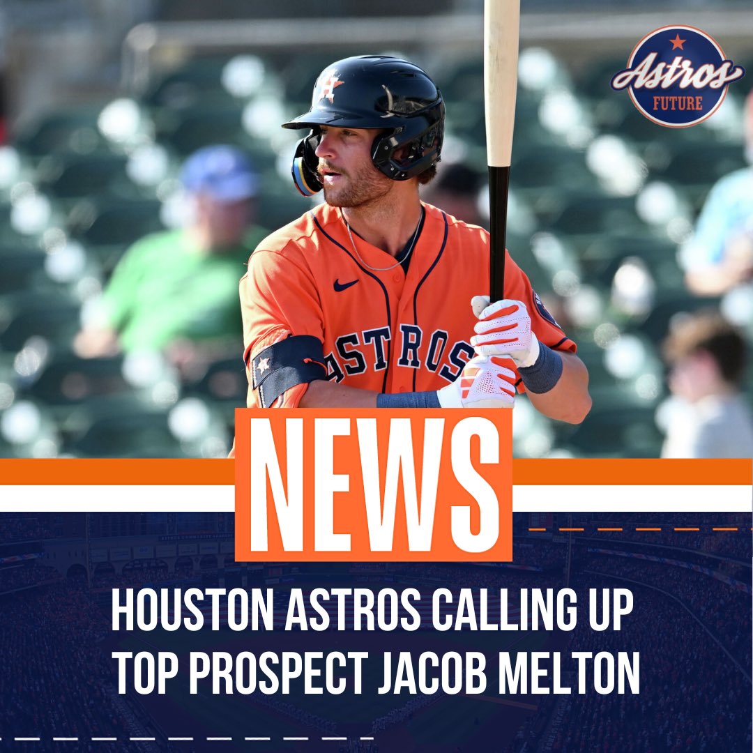 Astros Future (@astrosfuture) on Twitter photo The #Astros are calling up top prospect Jacob Melton, per <a href="/AriA1exander/">Ari Alexander</a>.
He has a .880 OPS in 17 Triple-A games this season! #BuiltForThis The #Astros are calling up top prospect Jacob Melton, per <a href="/AriA1exander/">Ari Alexander</a>.
He has a .880 OPS in 17 Triple-A games this season! #BuiltForThis