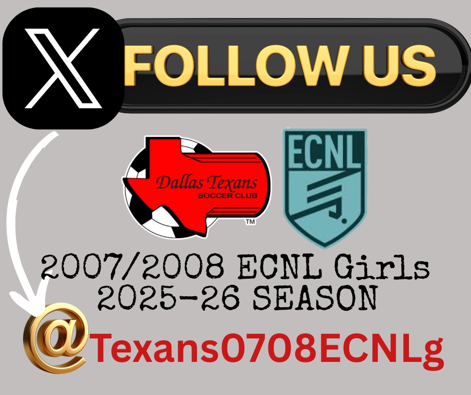 dallastexans_06/07_ecnl (@texans07gecnl) on Twitter photo NEW YEAR NEW ACCOUNT! Come follow our 07/08 U19 Team Page on Twitter at: <a href="/Texans0708ECNLg/">DallasTexans0708ECNLgirls</a>
<a href="/ECNLgirls/">ECNL Girls</a> <a href="/ImYouthSoccer/">ECNL/GA/Recruiting/College Soccer</a> <a href="/ImCollegeSoccer/">College Soccer Truth ™</a> <a href="/TopDrawerSoccer/">TopDrawerSoccer</a> <a href="/PrepSoccerTX/">Prep Soccer Texas</a> NEW YEAR NEW ACCOUNT! Come follow our 07/08 U19 Team Page on Twitter at: <a href="/Texans0708ECNLg/">DallasTexans0708ECNLgirls</a>
<a href="/ECNLgirls/">ECNL Girls</a> <a href="/ImYouthSoccer/">ECNL/GA/Recruiting/College Soccer</a> <a href="/ImCollegeSoccer/">College Soccer Truth ™</a> <a href="/TopDrawerSoccer/">TopDrawerSoccer</a> <a href="/PrepSoccerTX/">Prep Soccer Texas</a>