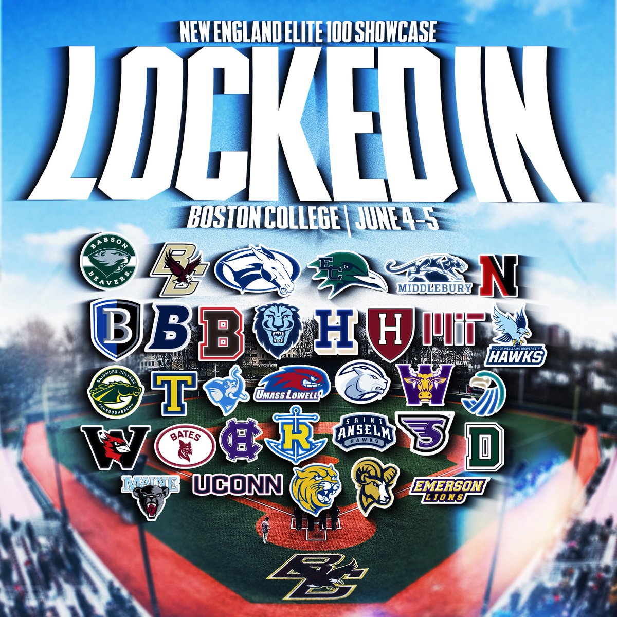 Excited to be competing at the <a href="/Elite100Show/">Elite 100 Baseball Showcase</a> this week at Boston College June 4th and 5th