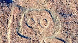 If you wanted to mark. Reality. 
In manners. That remain. Despite. Landscape shifts.

You may need. Enduring. Oversized. Hidden in plain site. Simple. Telling of intent. For eons. In time.  

Often. Lines do not. Reveal their purpose. When they are not. Presently crossed. 

👁🌊