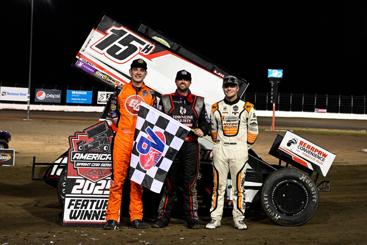 That’s wire-2️⃣-wire for the 15H. 🏁

<a href="/samhafertepejr/">Sam Hafertepe Jr</a> put on a dominant display tonight at <a href="/RaceDcrp/">Dodge City Raceway Park</a>, leading all 25 laps en route to his second win with the American Sprint Car Series in 2025.

This marks the Texan’s 80th career Series victory — second most all-time.