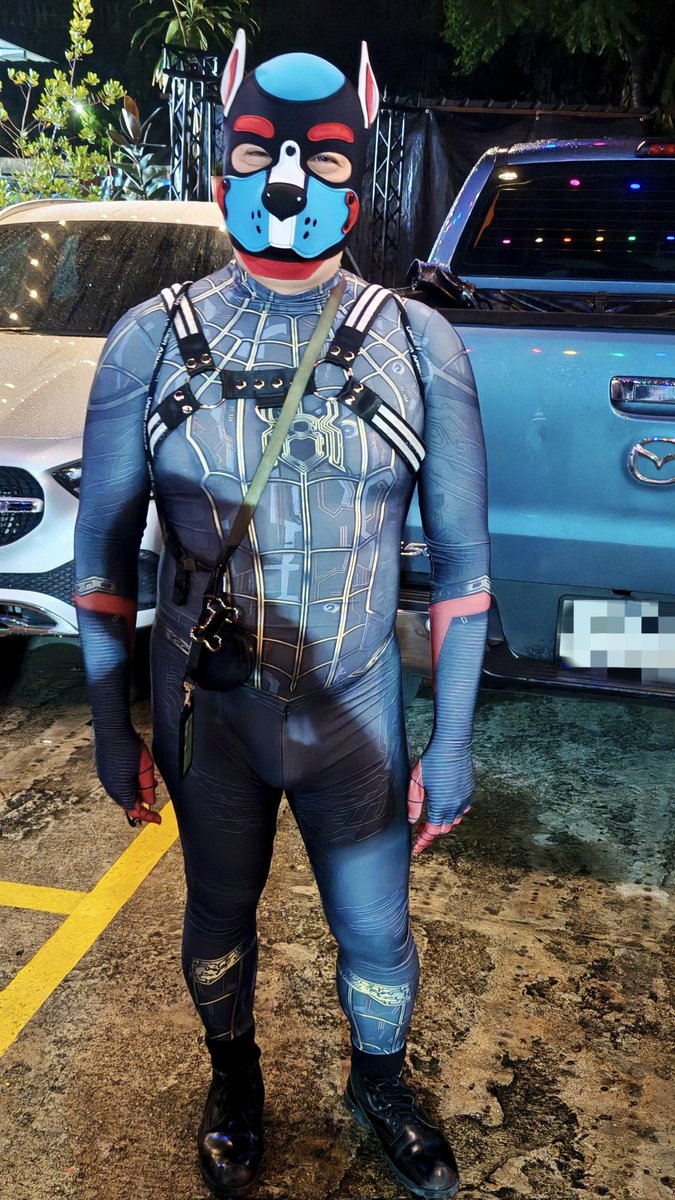 So last night ... I was spidy pup. 

Wooof. ...