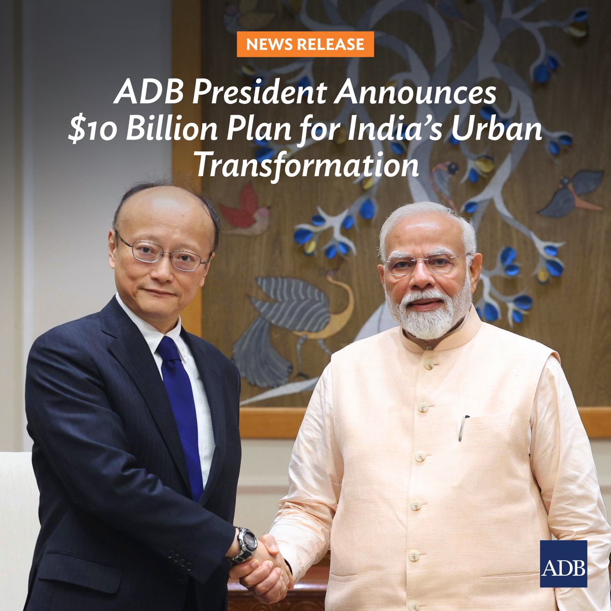 Asian Development Bank (@adb_hq) on Twitter photo #ADBNews: <a href="/ADBPresident/">Masato Kanda</a> Masato Kanda announced a new initiative that will help transform urban infrastructure across India.
The plan includes sovereign loans, private sector financing, and third-party capital, and it is anchored by the country’s Urban Challenge Fund: #ADBNews: <a href="/ADBPresident/">Masato Kanda</a> Masato Kanda announced a new initiative that will help transform urban infrastructure across India.
The plan includes sovereign loans, private sector financing, and third-party capital, and it is anchored by the country’s Urban Challenge Fund: