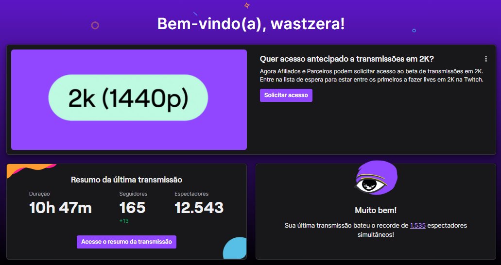 TWITCH TEM 2K? AGORA SIMMMMM