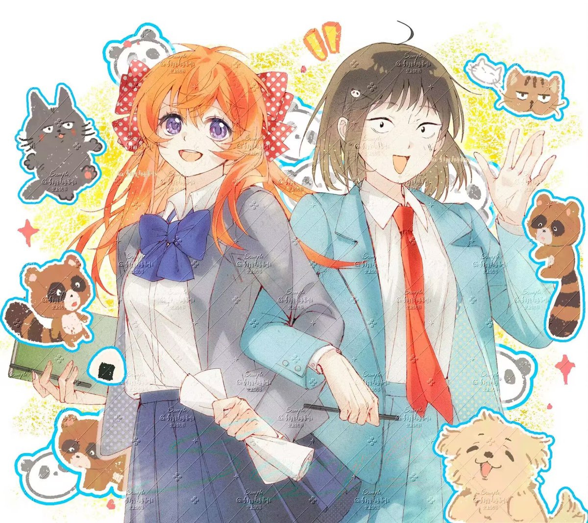 很喜欢的两位女主角💖✨
#スキップとローファー
#月刊少女野崎くん