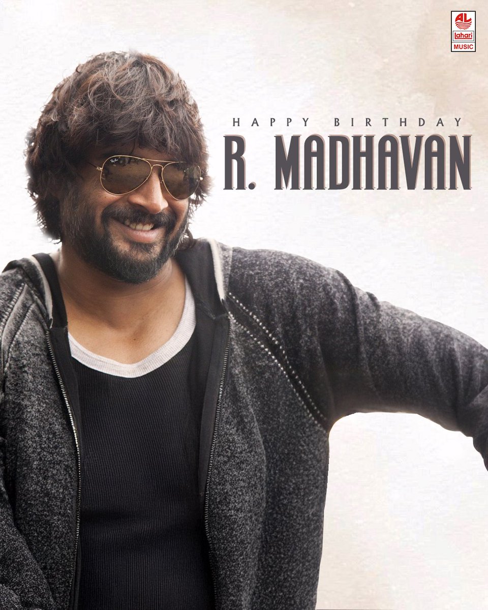 Lahari Music (@laharimusic) on Twitter photo Happy Birthday, R. Madhavan! <a href="/ActorMadhavan/">Ranganathan Madhavan</a>
Your magic on screen keeps inspiring hearts everywhere.
#HBDMadhavan #actor #Tamil #Telugu Happy Birthday, R. Madhavan! <a href="/ActorMadhavan/">Ranganathan Madhavan</a>
Your magic on screen keeps inspiring hearts everywhere.
#HBDMadhavan #actor #Tamil #Telugu