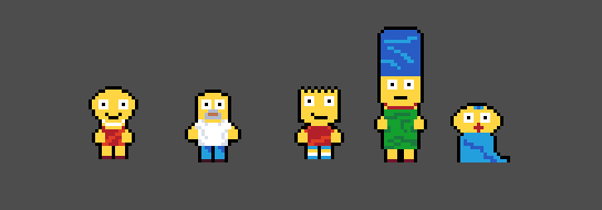 Jambuckett's tweet photo. up all night doing this... I'm happyish with it

Now onto the next stage 

#gamedev #pixelart #2dgames #thesimpsons #homersimpson #libresprite #godotdeveloper #godotgames #contentcreator https://t.co/PV0ABLwBXj
