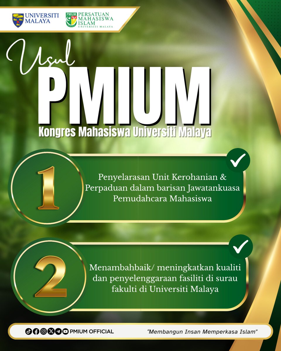 pmium1956's tweet photo. ⚜️ [𝐔𝐒𝐔𝐋 𝐔𝐓𝐀𝐌𝐀 𝐏𝐌𝐈𝐔𝐌 𝐃𝐀𝐋𝐀𝐌 𝐊𝐎𝐍𝐆𝐑𝐄𝐒 𝐌𝐀𝐇𝐀𝐒𝐈𝐒𝐖𝐀 𝐔𝐍𝐈𝐕𝐄𝐑𝐒𝐈𝐓𝐈 𝐌𝐀𝐋𝐀𝐘𝐀] ⚜️

Pada *24 dan 25 Mei 2025*, telah berlangsungnya *Kongres Mahasiswa Universiti Malaya*, sebuah platform penting bagi komunikasi pelajar https://t.co/8spwqP1jsj