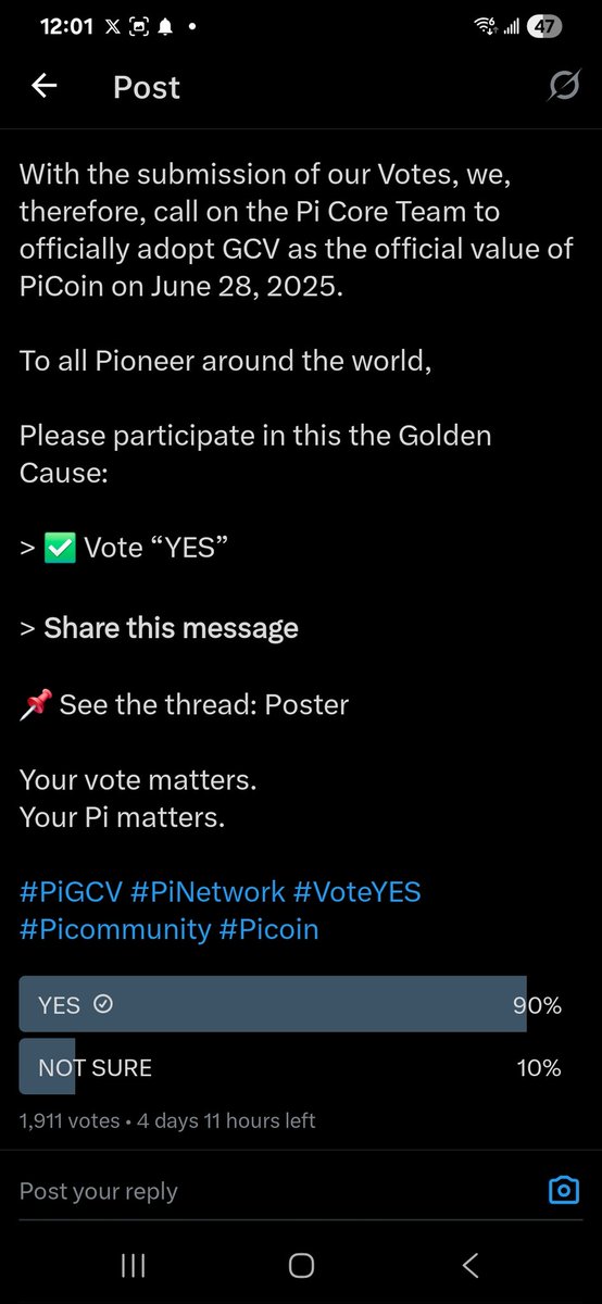 dorisyincpa's tweet photo. All Pioneers vote to support GCV 314,159 USD!

Now 90% support!

Doris Yin 🪷 🪷🪷 https://t.co/d9gJGRkTxv