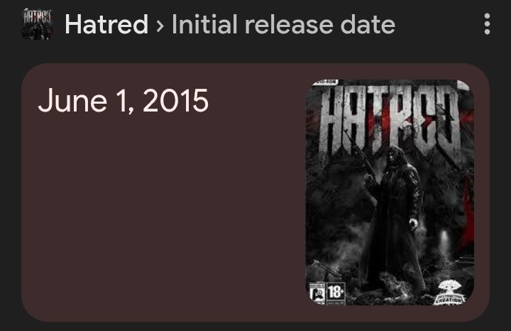 My Hatred Game, one of the few Adults Only games to not have any sexual content, is finally 10 years old...