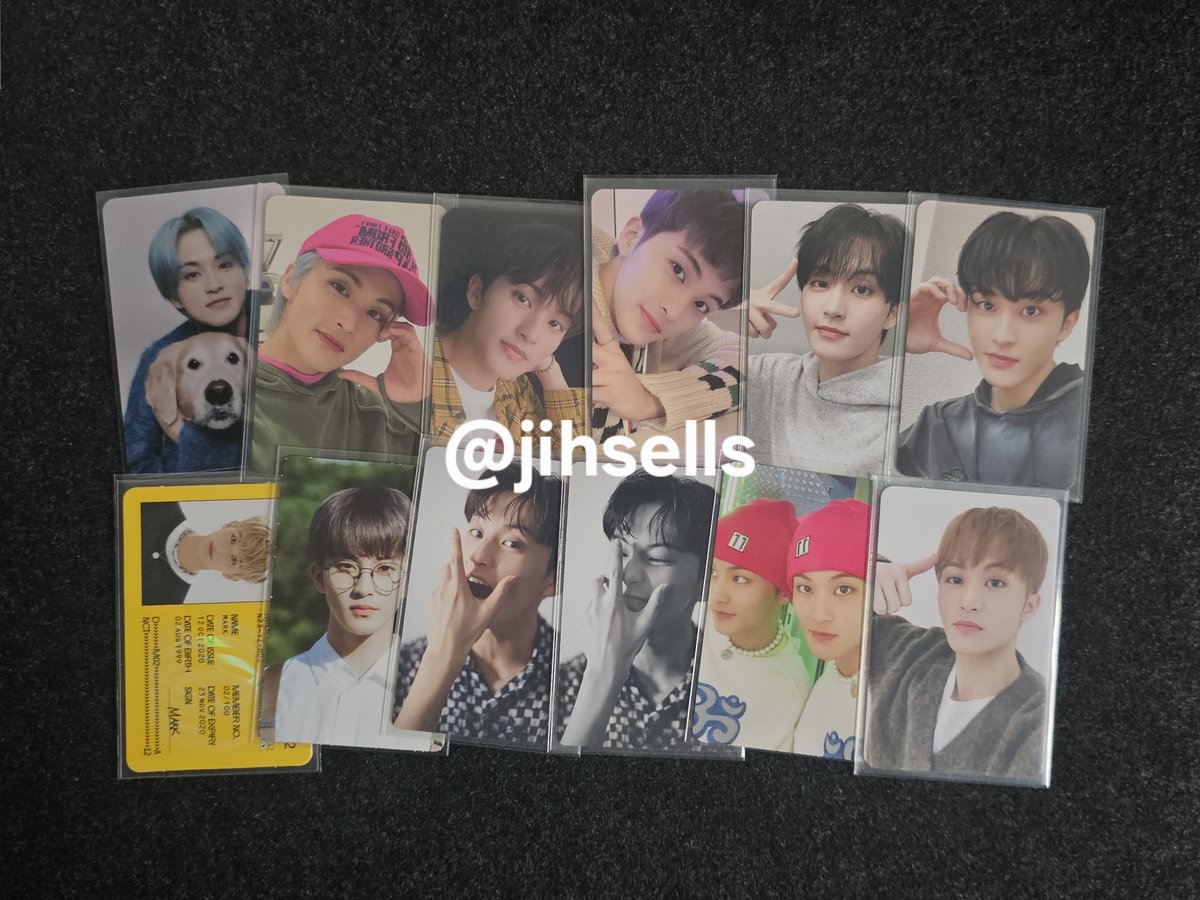 mark lee pc set - 1.2k 

sold as set only! can make your own hatian and price breakdown~ 

t. mark lee nct ph resonance id cheek heart nct home dicon 127 dream
