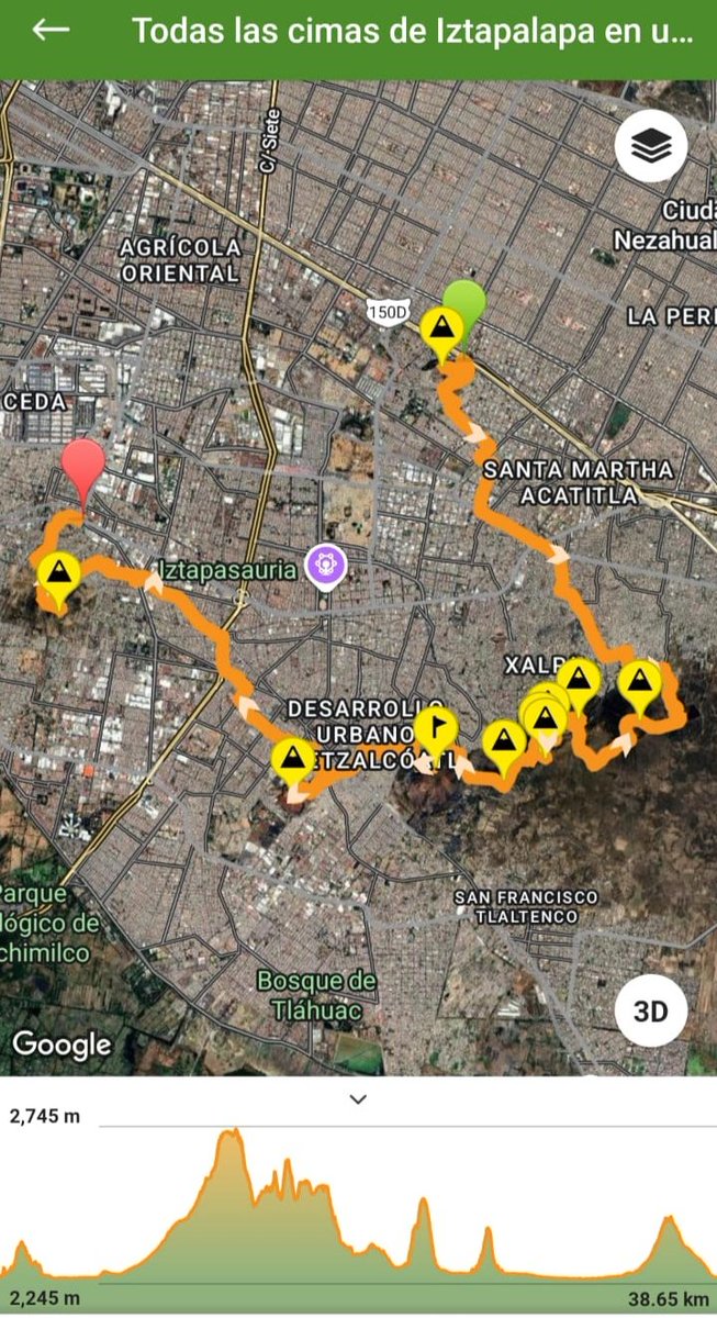 Se necesitan 13 horas y 11 minutos para subir todos los cerros de Iztapalapa. 🤓