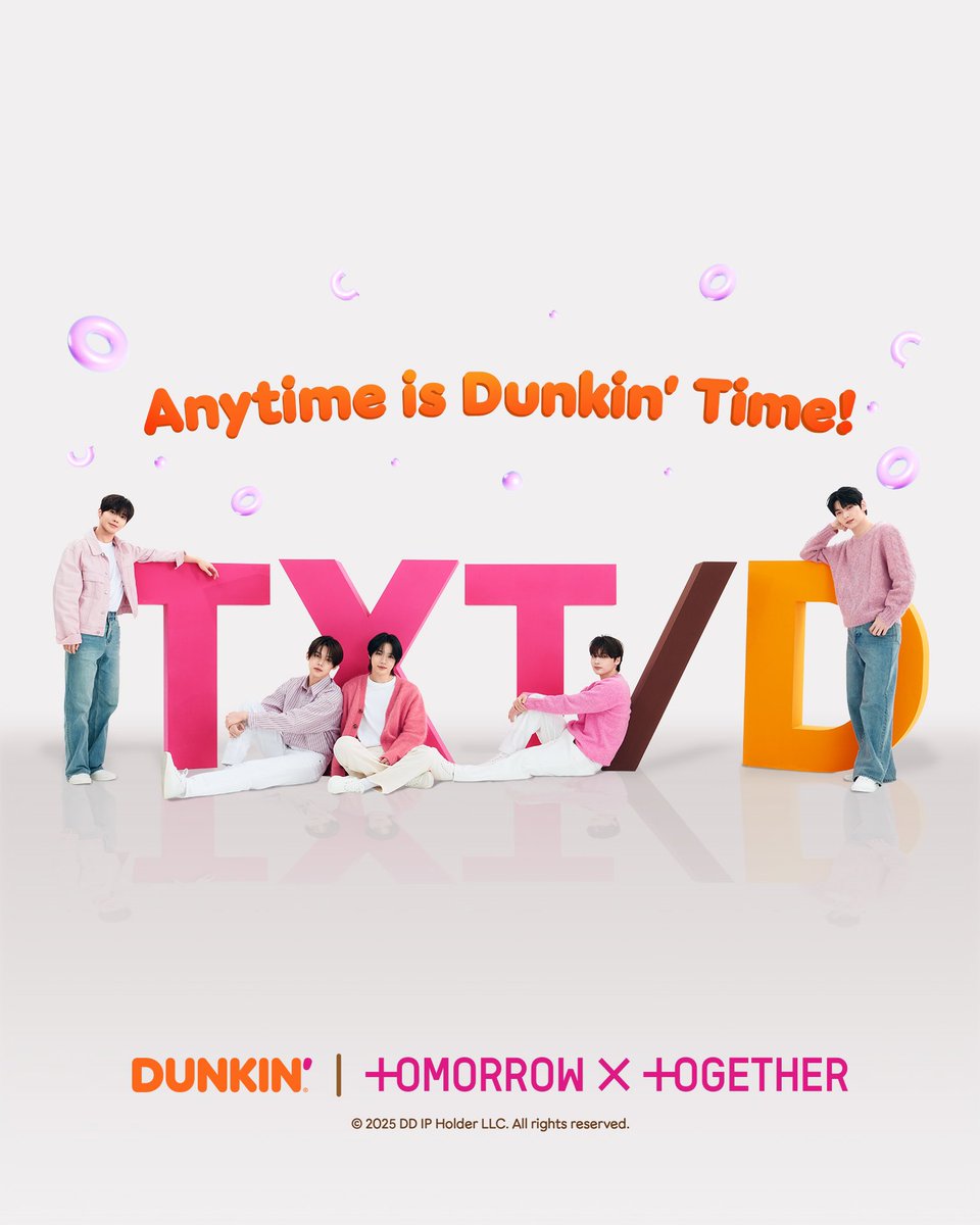 TXT are the new ambassadors of Dunkin PH (Philippines) 🥹