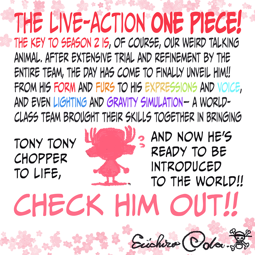 A special News Coo from Oda-Sensei just dropped! 😆 🌊 Chopper’s made his debut, and now it’s time to celebrate the crew that brought our lovely and weird doctor to life! 🍭💉 Gear up, Straw Hats, we’re sailing for the Grand Line! 🏴‍☠️