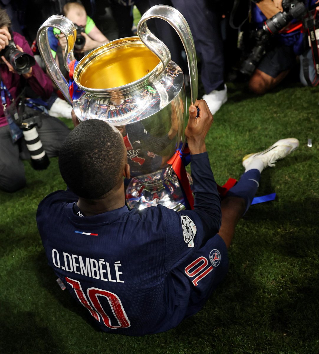 Fanzelsportsng's tweet photo. Ousmane Dembélé had a hand in 14 #UCL goals in 15 games during the 2024/25 season (8 goals, 6 assists), the most ever by a #PSG player in a single campaign. #UCLfinal #UCLFinal2025 #InterMilan #Ligue1McDonalds #SerieA #ParisSaintGermain #PSGINT #PSGINTERMILAN 
#PsgInter #Ligue1 https://t.co/wk8c17nx7z