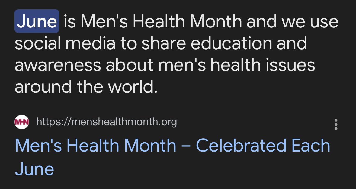 It’s Pride Month AND it’s actually also men’s mental health month! As a man who struggles with mental issues I believe neither should overshadow the other. 

Both are super important. Both should be talked about.