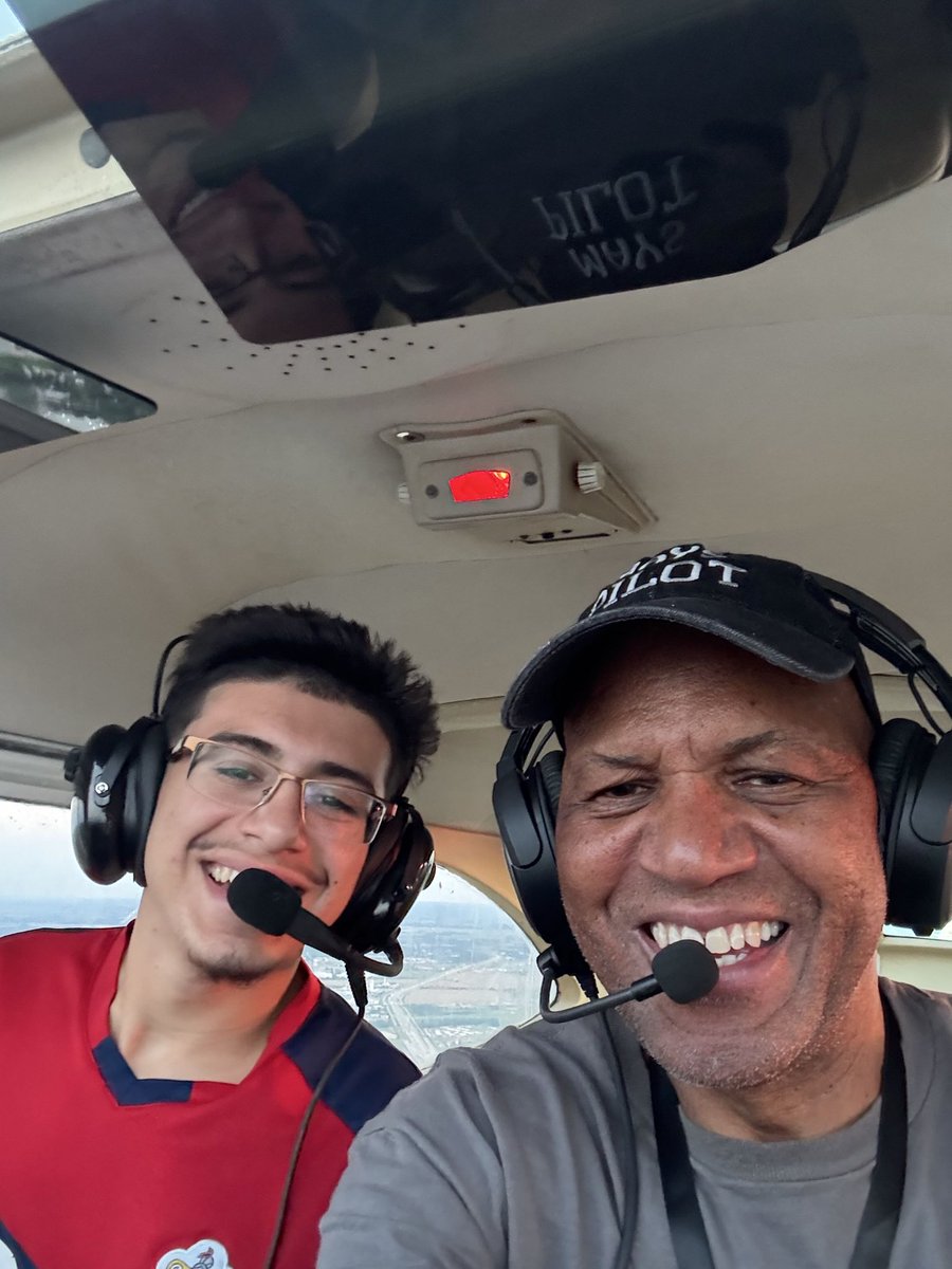 Me and the Valedictorian (Manny) doing  a X-country to Waco tonight! He’s asking all the right questions!! Sharp kid!