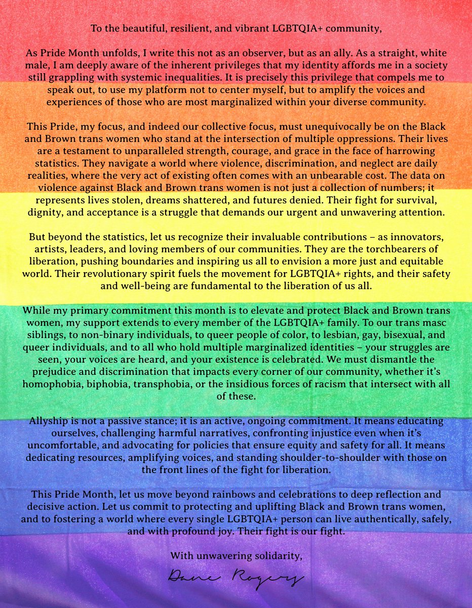 The power of my privilege is never lost on me.