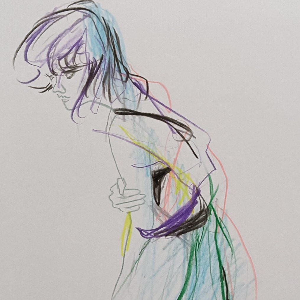 #ノンキなデッサン会
#croquis
#クロッキー
#drawing