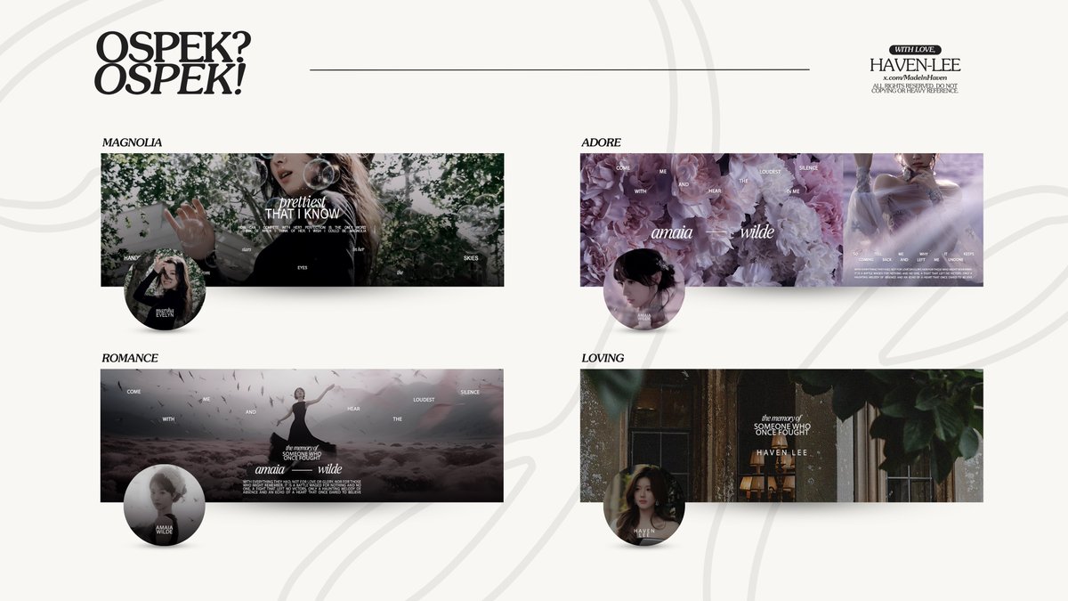 ⠀ ⠀  
A repost would be much appreciated! 

Hi! Kenalan sama 4 catalogue layout baru Haven edisi 3S (simple-simple saja), yuk! Feel free to reach me if you notice any similarities with other BAs, yaa. 🤍

#zonauang #zonaba #zonajajan 
  ⠀ ⠀