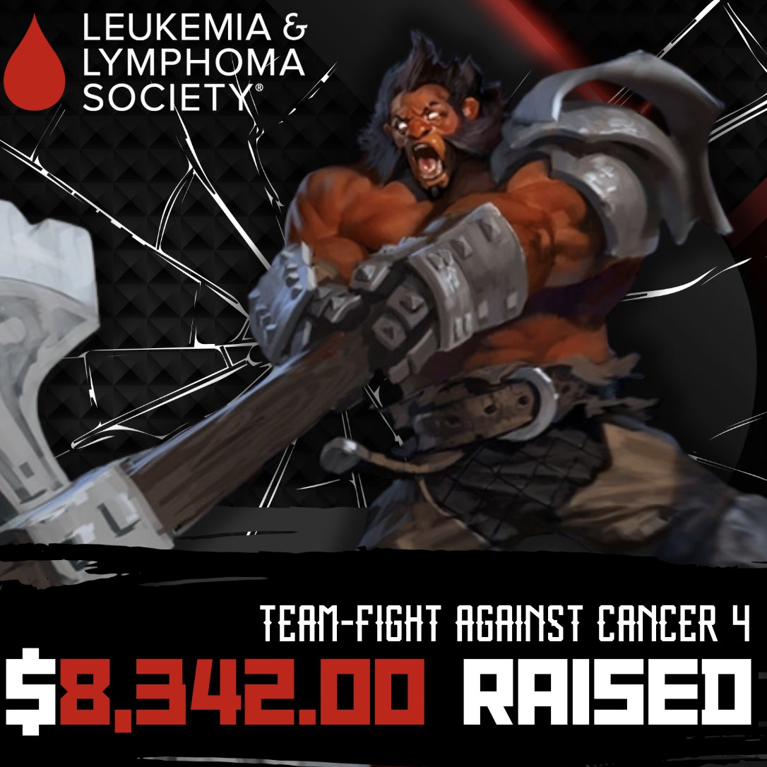 Amazing night everyone! After a massive match of $500 we are going to end up at $8,342.00! Thank you to everyone who helped make this event amazing year after year! From GRIN and LLS, thank you all from the bottom of hearts ❤️. <a href="/LLSusa/">The Leukemia & Lymphoma Society</a> #TiltCancer
