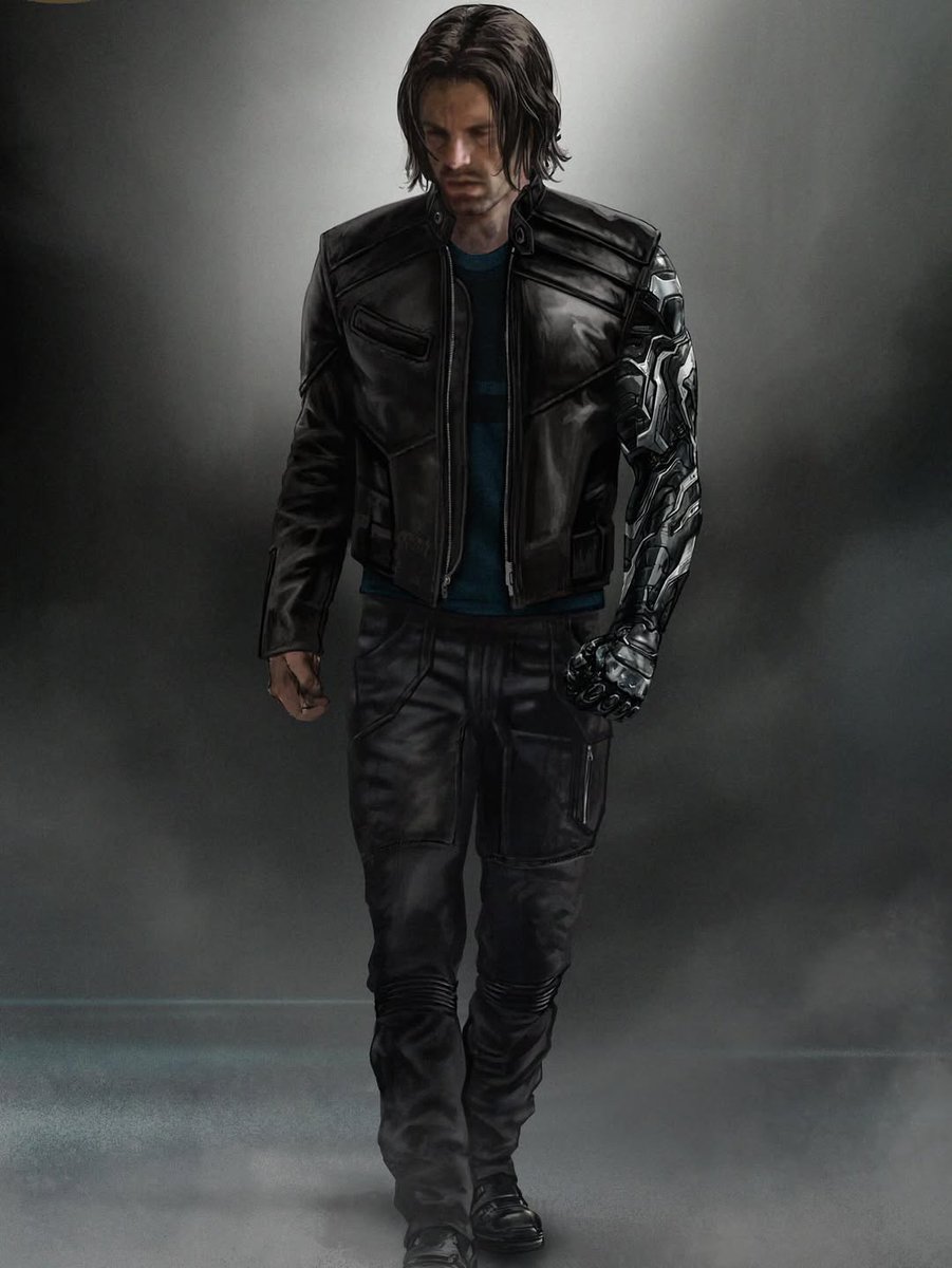 Bucky concept art for 'THUNDERBOLTS*.'

"I was going for a dark casual look, avoiding the Black Ops look I’ve used for the other teammates. Part of the brief was that at some point you couldn’t notice him in the crowd, avoiding any super hero look."

🎨: aleksibriclot