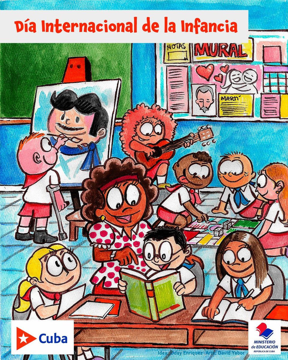 👉 ¡Para que crezcan felices todos los días! 
Cada 1ro de junio el día internacional de la infancia nos convoca a pensar y hacer por y para niños y niñas. Porque su futuro pleno de derechos, depende de nosotros.
#CubaMined
🇨🇺🇨🇺🇨🇺🇨🇺🇨🇺
