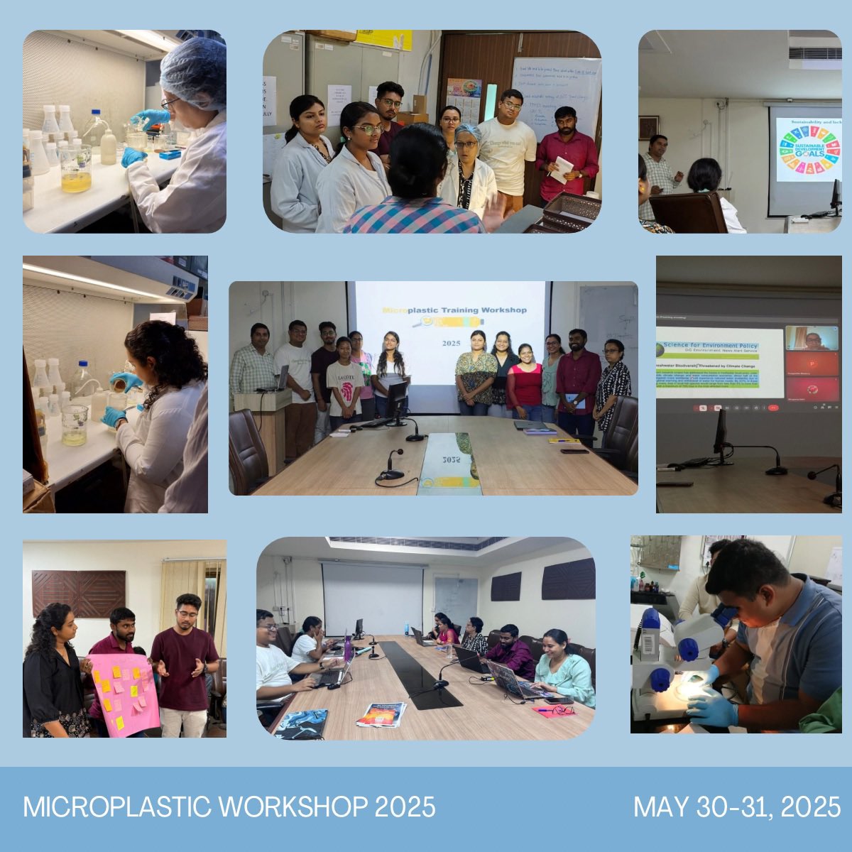 meetagnish's tweet photo. The 2-day Microplastics workshop 2025 organised by @ITMERG1 @BhadPunyasloke @NirupamaSaini was not only a great hands-on session for walking through the sample collection, processing and identification of different microplastics but a great eye-opening session. #microplastics https://t.co/ia4pwXhaX9