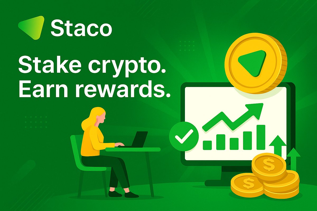 Ready to make your crypto work for you?

With $STACO, staking is as simple as clicking a button.
Secure your funds. Earn daily rewards. Grow your wealth.

Start staking now : stacochain.com

#STACO   #DeFi #PassiveIncome #Trending