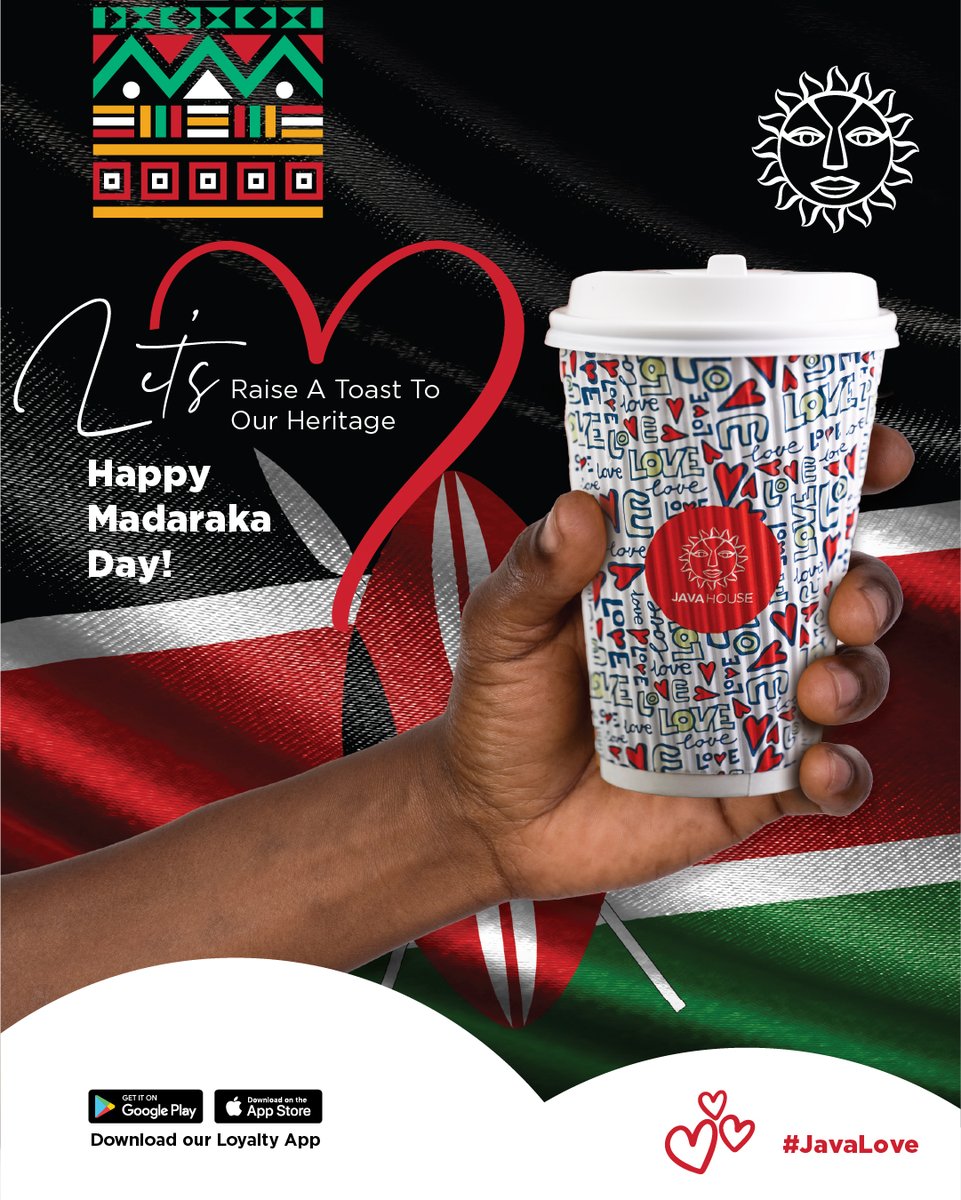 Today we celebrate the spirit of freedom, unity and the journey that defines us as Kenyans. As we honor this day of independence, we invite you to gather with loved ones and enjoy the taste of home brewed with pride, served with heart.
#HappyMadarakaDay #JavaLove