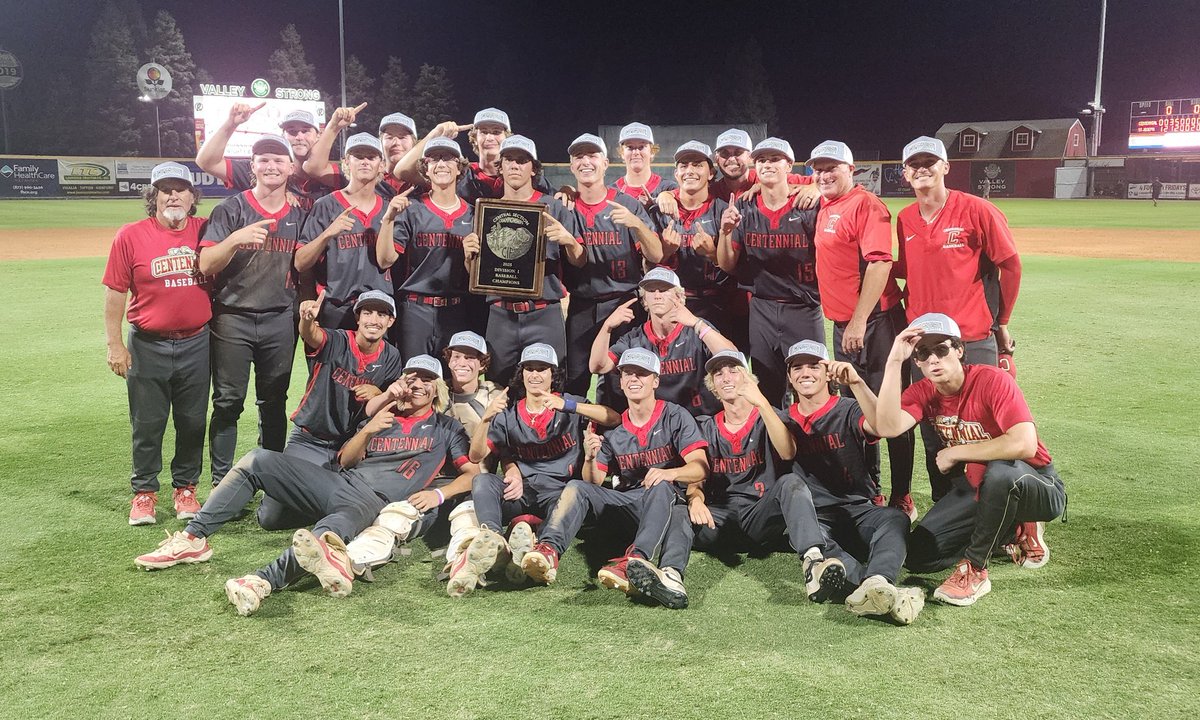 CIF CS D1 Champions!! GHAWKS defeat St.Joseph 9-8 in 9 innings. 2nd Championship in tune part 3 years for Centennial <a href="/KernHighNetwork/">Kern High Network</a> <a href="/BVarsityLive/">BVarsityLive</a> <a href="/CifCentral/">CIF Central Section</a> <a href="/trevhorn/">Trevor Horn</a> <a href="/PAGMETER/">PAGMETER</a> <a href="/paulmeadors/">Paul Meadors</a>