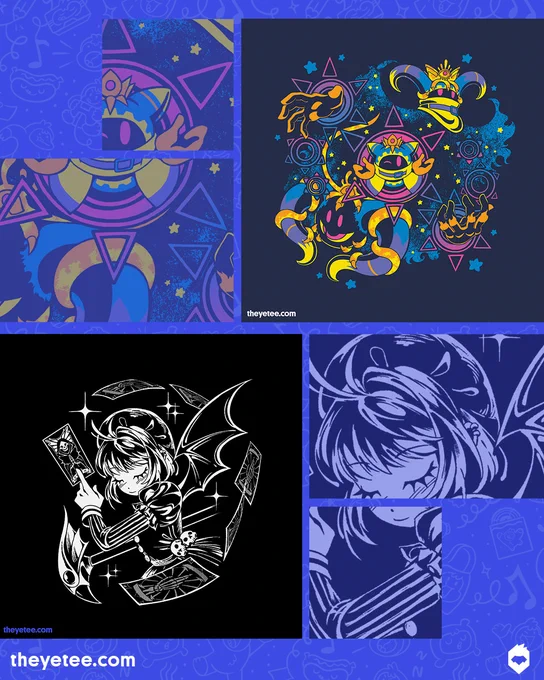 NEW! We've got All Seek the Crown designed by Peppermint Bubble and Dark Blossom designed by Pop Culture Wizard both #dailytees available for 24 hours only at https://t.co/ZD8ueXz0ra 