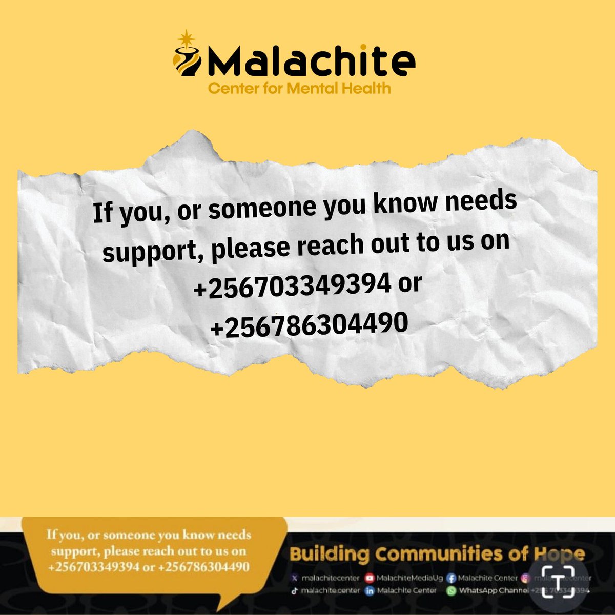 As we begin a new month, we pray you will experience the power of God in very unique ways this month.

#YouAreNotAlone
#Supported 
#HereForYou
#MalachiteCenter