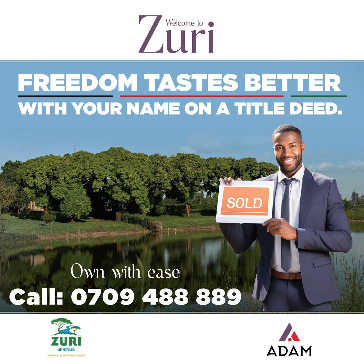 zuribyadam's tweet photo. Start your journey at Zuri by ADAM Capital this Madaraka Day. 
✅ 1/8 of an acre plot for KSh 3.3M
💰 Deposit: 990K | 80% KCB Financing
🕒 Up to 10 years payment plan 
📞 Call:+254709488889 #zuribyadam #kenyadiaspora #ownwithease #madarakaday  @KCBKenya @SafaricomPLC  ~B.S https://t.co/IlRy2ijceL