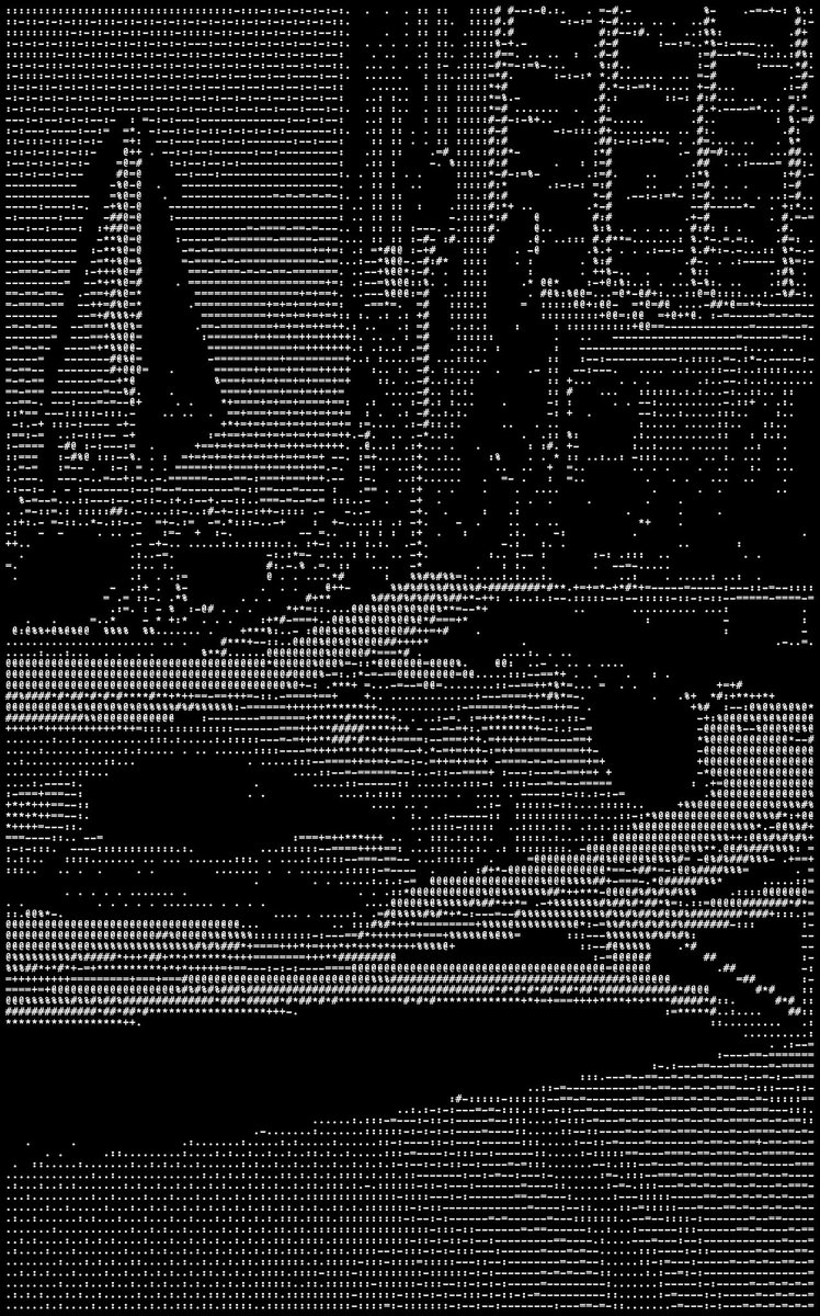 AsciiSol_'s tweet image. Gm Ray. Here’s some ASCII for ya