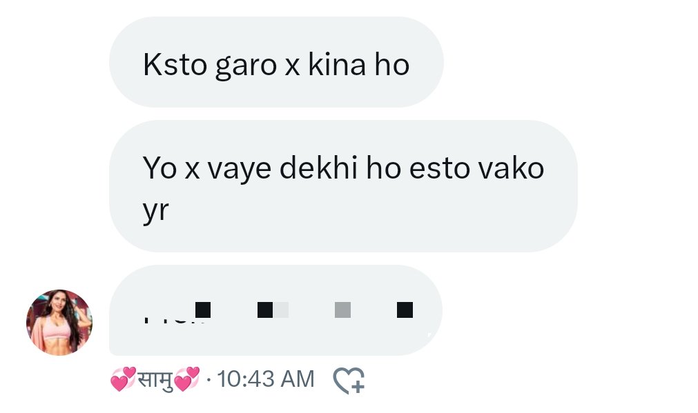 हाम्री पुरानो बरिस्ठ ट्विटे  <a href="/_samana_kharel_/">💞सामु💞</a> भन्नू हुन्छ ।
ट्विटर नै ठिक थियो यो जीवन मा X भएपछि गाह्रो छ भनेर