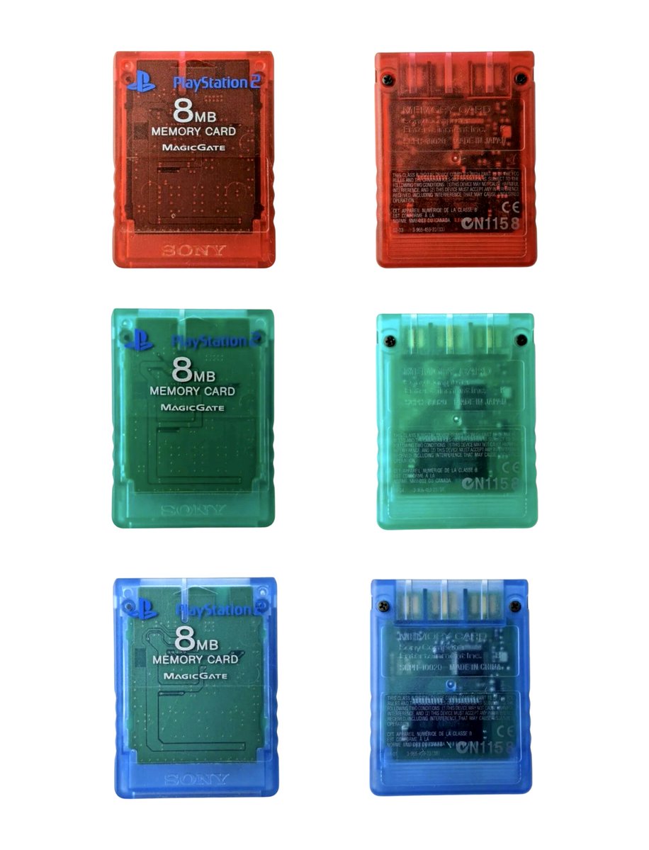 PlayStation 2 8MB Memory Cards