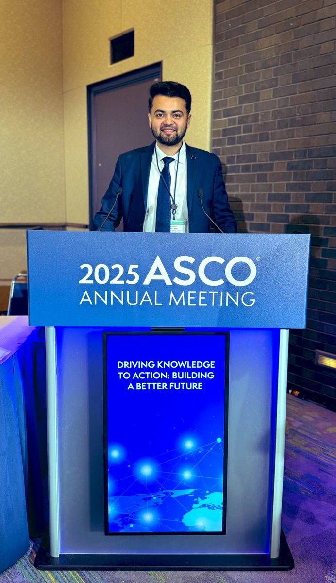 Chinmay Jani (@jani_chinmay) on Twitter photo This morning, I had the honor of presenting my first Rapid Oral at #ASCO25 🎤 — a truly unforgettable experience ✨. Our study highlights the rising burden of #alcohol-associated cancers 🍷🎗️ across sites, age groups, and sexes <a href="/GlopesMd/">gilberto lopes</a> <a href="/Latinamd/">Dr. Estela Rodriguez</a> . Grateful to all my mentors This morning, I had the honor of presenting my first Rapid Oral at #ASCO25 🎤 — a truly unforgettable experience ✨. Our study highlights the rising burden of #alcohol-associated cancers 🍷🎗️ across sites, age groups, and sexes <a href="/GlopesMd/">gilberto lopes</a> <a href="/Latinamd/">Dr. Estela Rodriguez</a> . Grateful to all my mentors