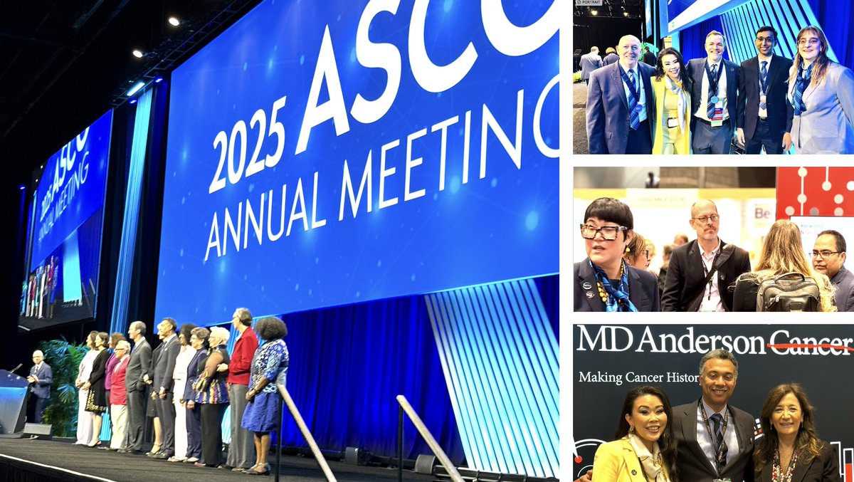 Anne Tsao, MD, MBA (@annetsao2) on Twitter photo Honored to receive the #FASCO award alongside amazing <a href="/MDAndersonNews/">MD Anderson Cancer Center</a> colleagues at #ASCO25!
Even better—celebrating Chris Flowers on his well-deserved Jamie Von Roenn Award for Excellence in Teaching & Mentorship. #EndCancer Honored to receive the #FASCO award alongside amazing <a href="/MDAndersonNews/">MD Anderson Cancer Center</a> colleagues at #ASCO25!
Even better—celebrating Chris Flowers on his well-deserved Jamie Von Roenn Award for Excellence in Teaching & Mentorship. #EndCancer
