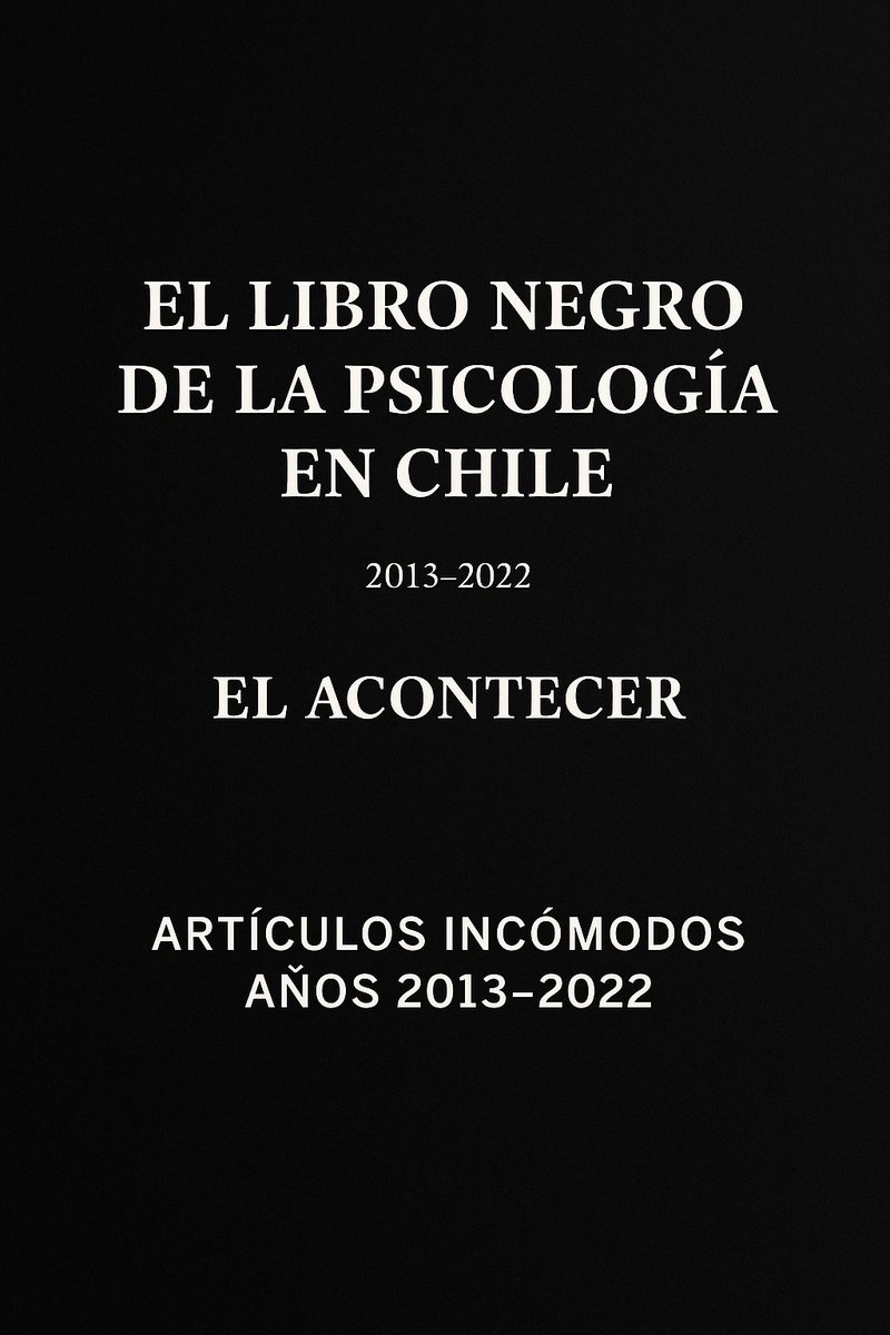 MiltonGaldames's tweet photo. 🖤 El Libro Negro de la Psicología en Chile.

Me enteré q un psicólogo recopiló artículos delicados q publiqué en El Acontecer, diario que dirigí. Escritos por periodistas.

Yo les daba el espacio… y ponía el pecho a las balas.

Hoy circulan como parte de la historia. Me alegra. https://t.co/pTPp788wxZ